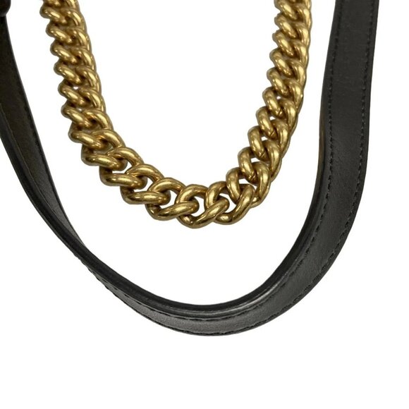 Auth GUCCI GG Marmont Quilting Small Shoulder Bag  Black Leather - Picture 10 of 16